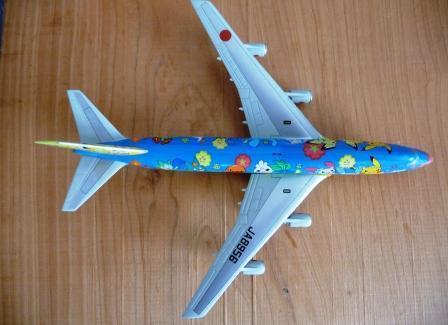 ＡＮＡ Ｂ７４７-400Ｄ お花ジャンボ（JA8956） 1/400ｽｹｰﾙ 完成モデル！見て。。。: アナちゃん趣味便り！